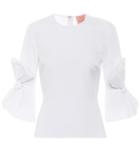 Anna Kosturova Kemi Ruched Cotton Top