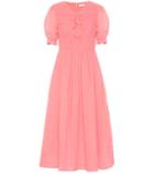 Valentino Kristen Cotton Voile Midi Dress