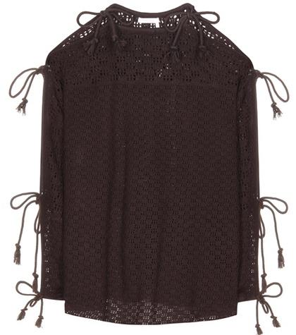 See By Chlo Knitted Open-shoulder Top