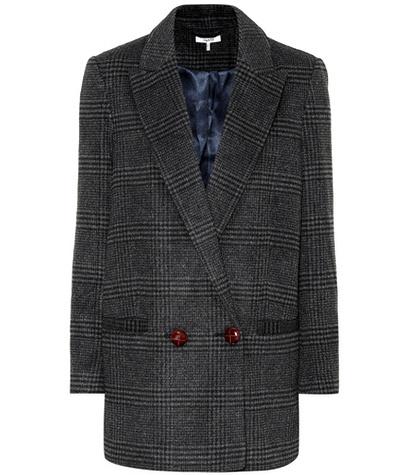Ganni Woolside Checked Blazer