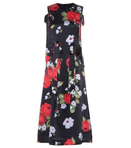 Clergerie Floral-printed Silk Midi Dress