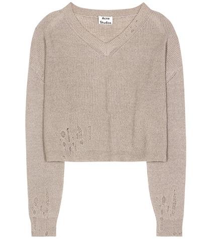 Acne Studios Antje Cotton And Alpaca-blend Sweater