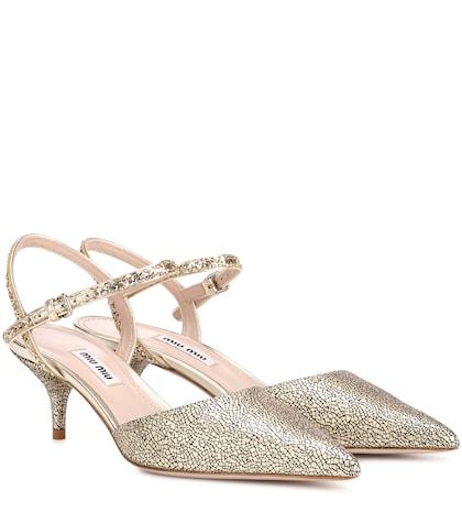 Diane Von Furstenberg Leather Slingback Pumps