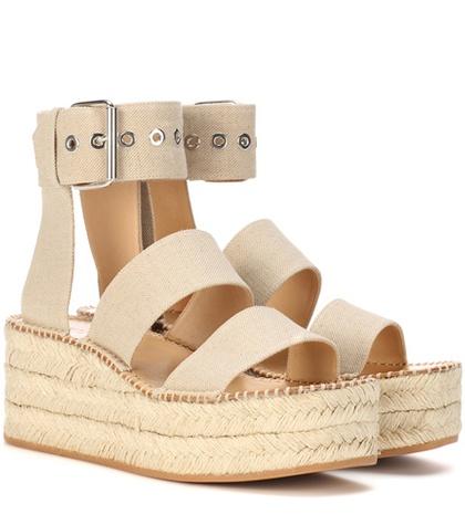 Miu Miu Tara Platform Espadrille Sandals