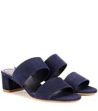 Kenzo 40mm Double Strap Suede Sandals