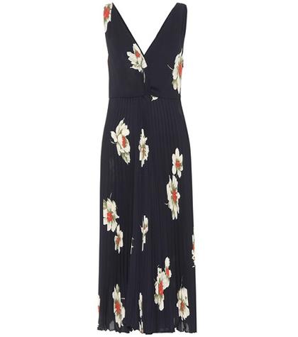 Vince Gardenia Floral Pleated Dress