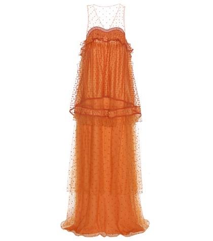 Chlo Tulle Fil Coupé Dress