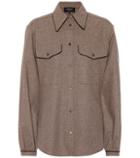 Rochas Checked Wool-blend Shirt