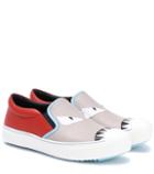 Gucci Leather Slip-on Sneakers
