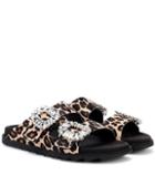 Roger Vivier Slidy Viv' Calf Hair Slides