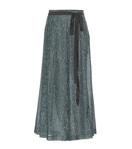 Proenza Schouler Printed Cotton And Silk Wide-leg Trousers