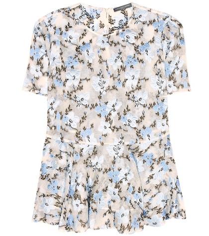 Alexander Mcqueen Silk-blend Top