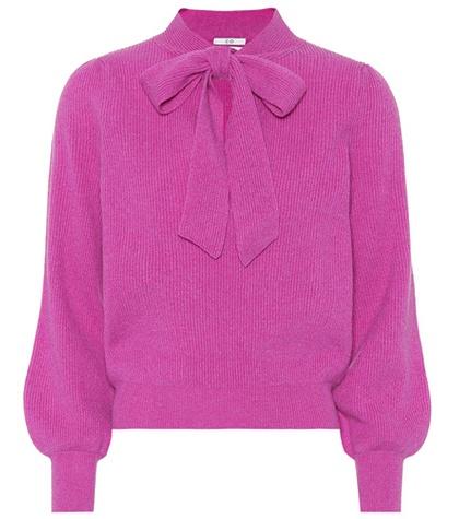 Co Cashmere Tie-neck Sweater