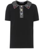 Dolce & Gabbana Wool, Cotton And Silk Polo Shirt
