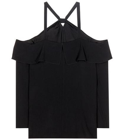 Rick Owens Crêpe Off-the-shoulder Top