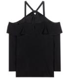 Rick Owens Crêpe Off-the-shoulder Top