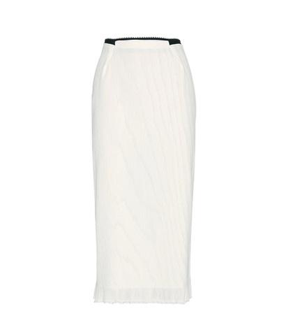 Roland Mouret Exton Crêpe And Chiffon Skirt