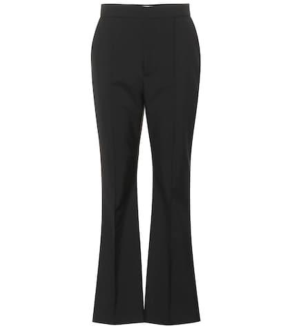 Self-portrait Flared Virgin Wool Pants