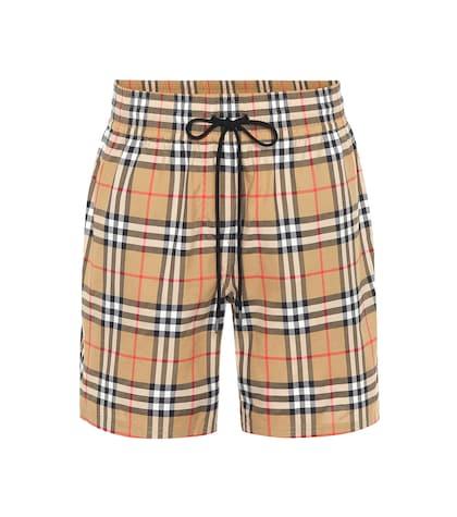 Burberry Vintage Check Cotton Shorts
