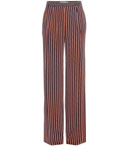 Diane Von Furstenberg Campbell Printed Silk Trousers