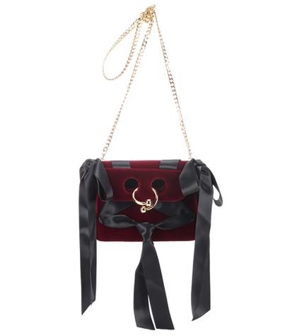 Alexachung Pierce Mini Velvet Shoulder Bag