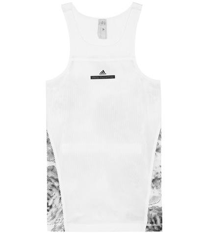 Adidas By Stella Mccartney Run Adizero Printed Racerback Tank Top