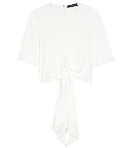 Ellery Dalliance Wrap Around Crêpe Blouse