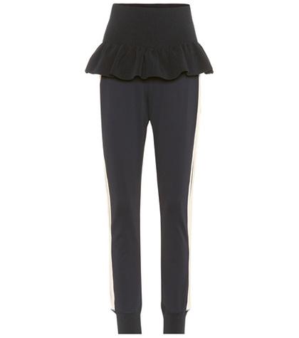 Ganni Presbourg High-waisted Track Pants