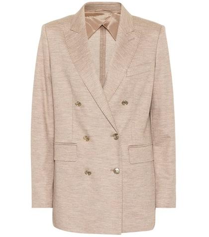 Max Mara Dacia Wool And Cotton Blazer