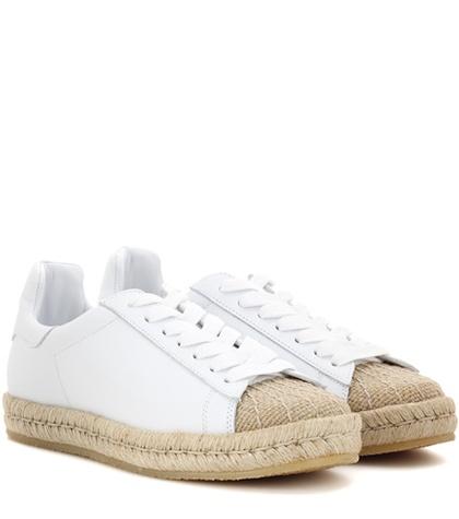 Balenciaga Rian Leather Espadrille Sneakers