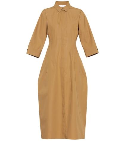 Jil Sander Collared Cotton Maxi Dress