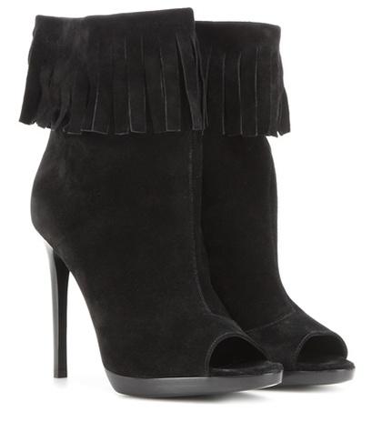 Tabitha Simmons Pelling Suede Peep-toe Boots