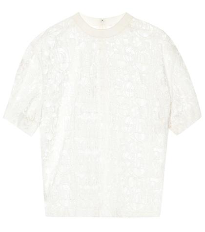 J Brand Cotton-blend Lace Top