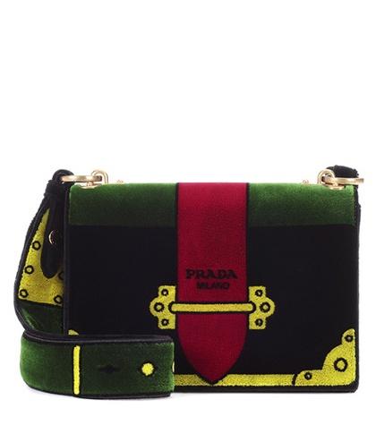 Gianvito Rossi Velvet Shoulder Bag