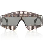 Gucci Embellished Rectangular Sunglasses