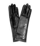 Balenciaga Printed Leather Gloves