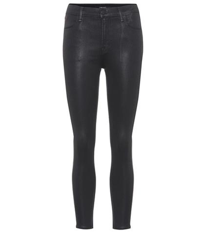 Alexander Mcqueen Alana High-waisted Coated Jeans