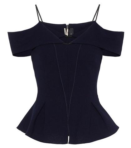 Roland Mouret Stotford Wool Crêpe Top