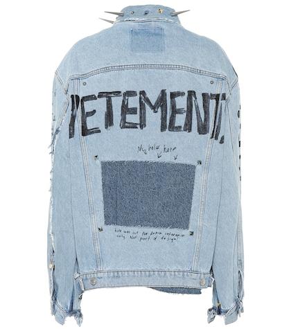 Vetements Embellished Denim Jacket
