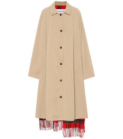 Vetements Wool-lined Cotton Trench Coat
