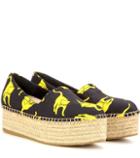 Miu Miu Printed Platform Espadrilles