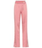The Row Wide-leg Satin Trackpants