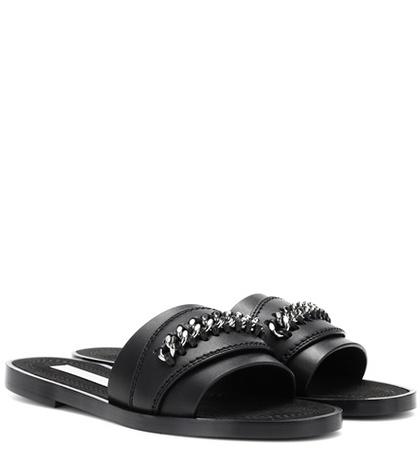 Stella Mccartney Falabella Faux-leather Slides