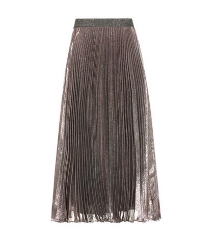 Mary Katrantzou Metallic Silk-blend Skirt