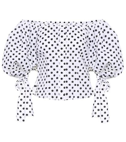 Jimmy Choo Nella Polka-dot Top