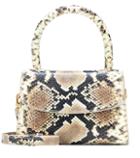 By Far Mini Snakeskin Printed Tote