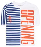 Opening Ceremony Striped Stretch Logo Top