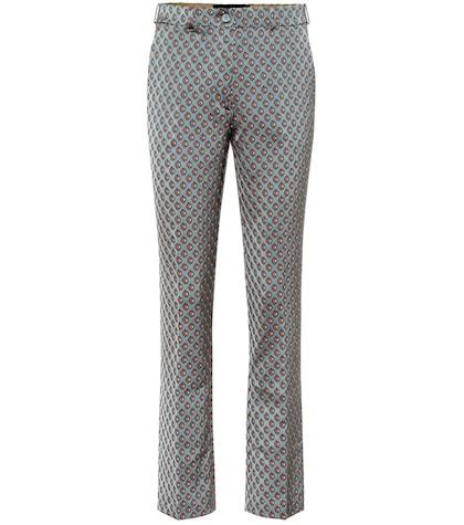 Etro High-rise Straight Jacquard Pants