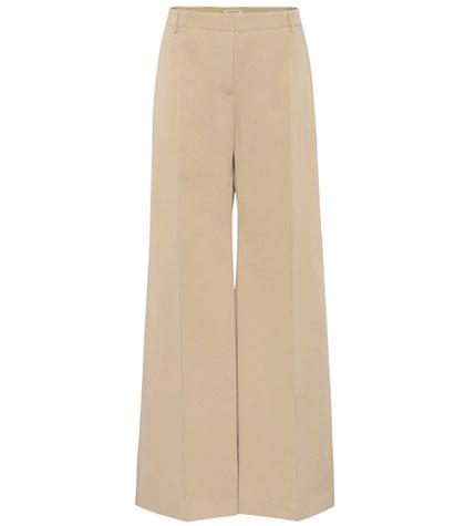 Burberry Highbridge Wide-leg Cotton Trousers