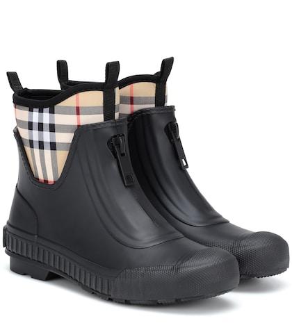 Burberry Checked Rubber Boots